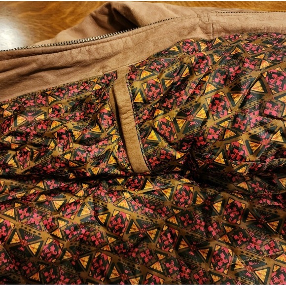 Y2K Hunt Club Leather Bomber Style Jacket Size XL Retro - Picture 3 of 16